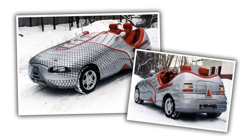 Illustration for article titled Insane Luxury SUV Maker Dartz Once Made a Shoe Car